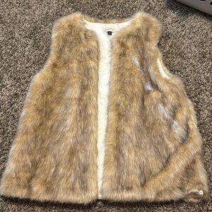 Faux fur vest